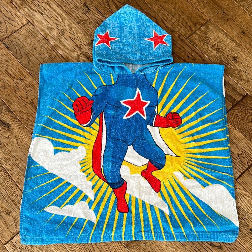 Captain America bath swim towel hoodie